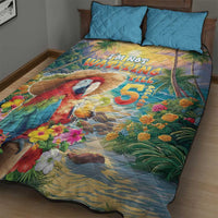 Hawaii Parrot Quilt Bed Set Im Not Waiting Till 5 Oclock - Wonder Print Shop
