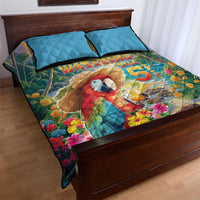 Hawaii Parrot Quilt Bed Set Im Not Waiting Till 5 Oclock - Wonder Print Shop