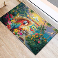 Hawaii Parrot Rubber Doormat Im Not Waiting Till 5 Oclock - Wonder Print Shop