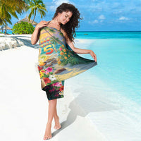 Hawaii Parrot Sarong Im Not Waiting Till 5 Oclock - Wonder Print Shop