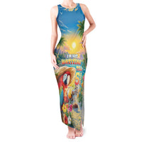 Hawaii Parrot Tank Maxi Dress Im Not Waiting Till 5 Oclock - Wonder Print Shop