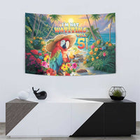 Hawaii Parrot Tapestry Im Not Waiting Till 5 Oclock - Wonder Print Shop