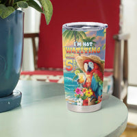 Hawaii Parrot Tumbler Cup Im Not Waiting Till 5 Oclock - Wonder Print Shop