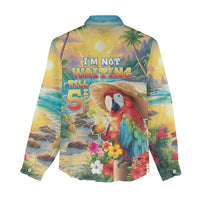 Hawaii Parrot Women Casual Shirt Im Not Waiting Till 5 Oclock