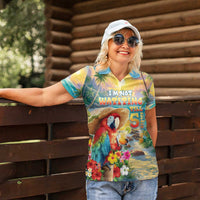 Hawaii Parrot Women Polo Shirt Im Not Waiting Till 5 Oclock