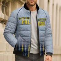 Custom Antigua And Barbuda 2026 Cricket Bomber Puffer Jacket Fly High Falcons
