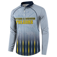 Custom Antigua And Barbuda 2026 Cricket Button Sweatshirt Fly High Falcons