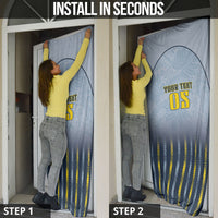 Custom Antigua And Barbuda 2026 Cricket Door Cover Fly High Falcons