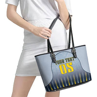 Custom Antigua And Barbuda 2026 Cricket Leather Tote Bag Fly High Falcons