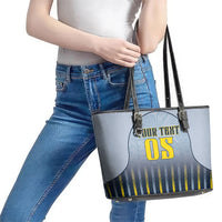 Custom Antigua And Barbuda 2026 Cricket Leather Tote Bag Fly High Falcons