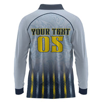 Custom Antigua And Barbuda 2026 Cricket Long Sleeve Polo Shirt Fly High Falcons