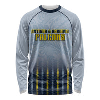 Custom Antigua And Barbuda 2026 Cricket Long Sleeve Shirt Fly High Falcons