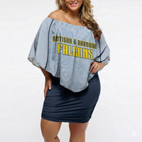 Custom Antigua And Barbuda 2026 Cricket Off Shoulder Short Dress Fly High Falcons