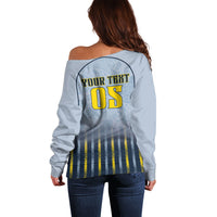 Custom Antigua And Barbuda 2026 Cricket Off Shoulder Sweater Fly High Falcons