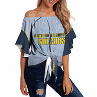 Custom Antigua And Barbuda 2026 Cricket Off Shoulder Wrap Waist Top Fly High Falcons