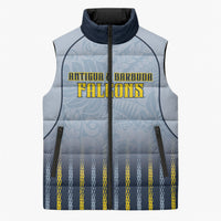 Custom Antigua And Barbuda 2026 Cricket Sleeveless Puffer Jacket Fly High Falcons