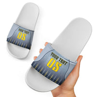 Custom Antigua And Barbuda 2026 Cricket Slide Sandals Fly High Falcons