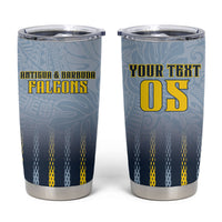 Custom Antigua And Barbuda 2026 Cricket Tumbler Cup Fly High Falcons