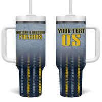 Custom Antigua And Barbuda 2026 Cricket Tumbler With Handle Fly High Falcons
