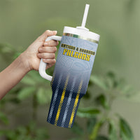 Custom Antigua And Barbuda 2026 Cricket Tumbler With Handle Fly High Falcons