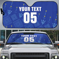 Custom Barbados 2026 Cricket Auto Sun Shade Tridents Rise