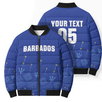 Custom Barbados 2026 Cricket Bomber Puffer Jacket Tridents Rise