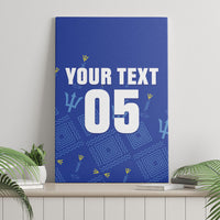 Custom Barbados 2026 Cricket Canvas Wall Art Tridents Rise