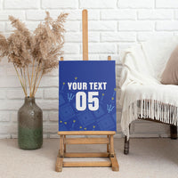 Custom Barbados 2026 Cricket Canvas Wall Art Tridents Rise