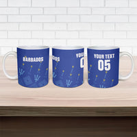 Custom Barbados 2026 Cricket Ceramic Mug Tridents Rise