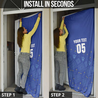 Custom Barbados 2026 Cricket Door Cover Tridents Rise