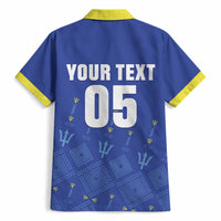 Custom Barbados 2026 Cricket Hawaiian Shirt Tridents Rise