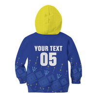 Custom Barbados 2026 Cricket Kid Hoodie Tridents Rise