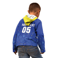 Custom Barbados 2026 Cricket Kid Hoodie Tridents Rise