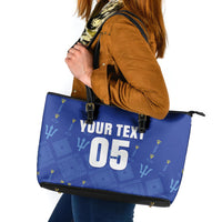 Custom Barbados 2026 Cricket Leather Tote Bag Tridents Rise