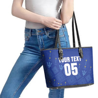 Custom Barbados 2026 Cricket Leather Tote Bag Tridents Rise