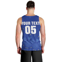 Custom Barbados 2026 Cricket Men Tank Top Tridents Rise