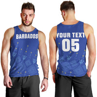 Custom Barbados 2026 Cricket Men Tank Top Tridents Rise
