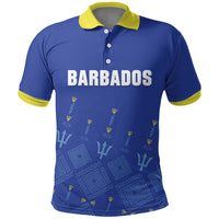 Custom Barbados 2026 Cricket Polo Shirt Tridents Rise