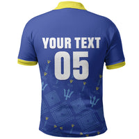 Custom Barbados 2026 Cricket Polo Shirt Tridents Rise