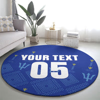 Custom Barbados 2026 Cricket Round Carpet Tridents Rise