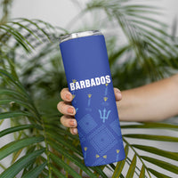Custom Barbados 2026 Cricket Skinny Tumbler Tridents Rise