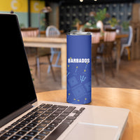 Custom Barbados 2026 Cricket Skinny Tumbler Tridents Rise