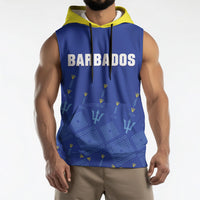 Custom Barbados 2026 Cricket Sleeveless Hoodie Tridents Rise