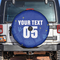 Custom Barbados 2026 Cricket Spare Tire Cover Tridents Rise