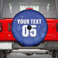 Custom Barbados 2026 Cricket Spare Tire Cover Tridents Rise