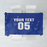 Custom Barbados 2026 Cricket Tablecloth Tridents Rise
