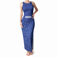 Custom Barbados 2026 Cricket Tank Maxi Dress Tridents Rise