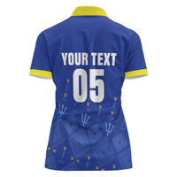 Custom Barbados 2026 Cricket Women Polo Shirt Tridents Rise