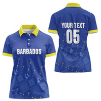 Custom Barbados 2026 Cricket Women Polo Shirt Tridents Rise
