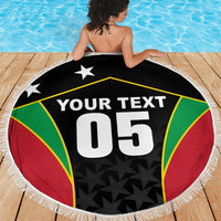 Custom Saint Kitts And Nevis 2026 Cricket Beach Blanket Unique Style
